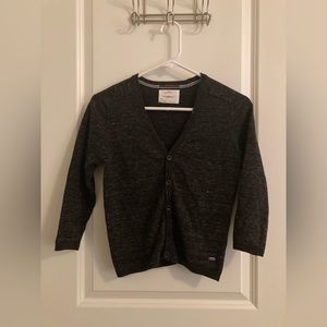 Boys knit sweater size 7 ZARA Heathered black/ charcoal